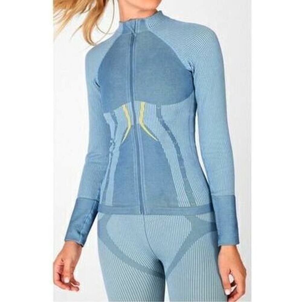 A6 NWT FABLETICS Blue Cassidy Seamless Moisture Wicking Jacket Size XL $89.95 - Picture 2 of 7